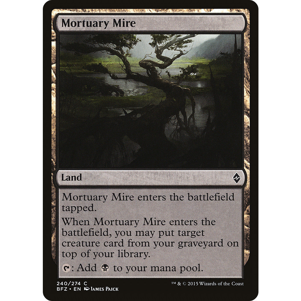 Mortuary Mire (Battle for Zendikar) Light Play