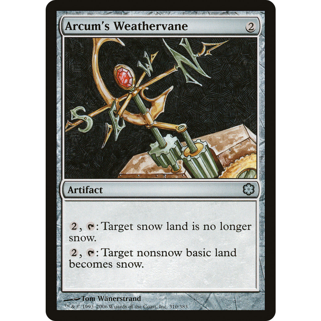 Arcum's Weathervane (Coldsnap Theme Deck Reprints) Light Play