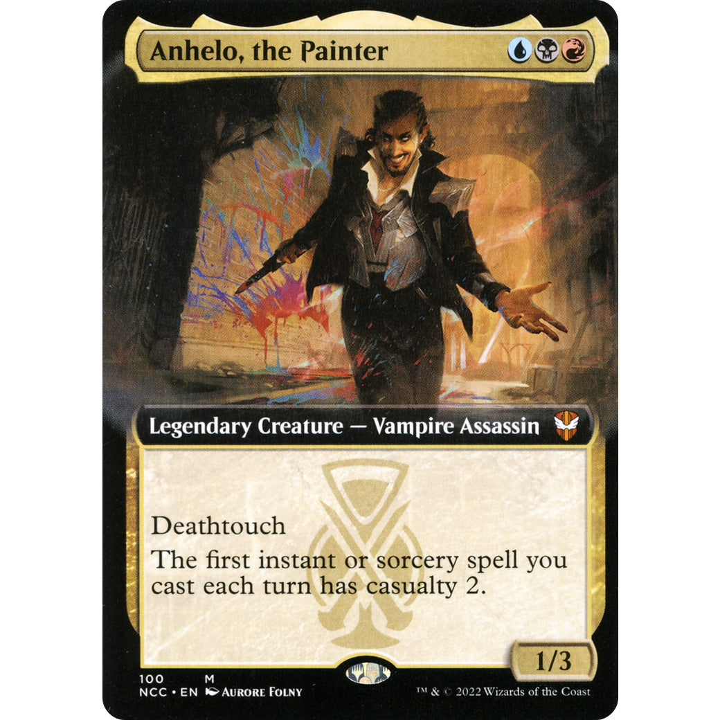 Anhelo, the Painter (Extended Art) (Commander: Streets of New Capenna) Light Play Foil