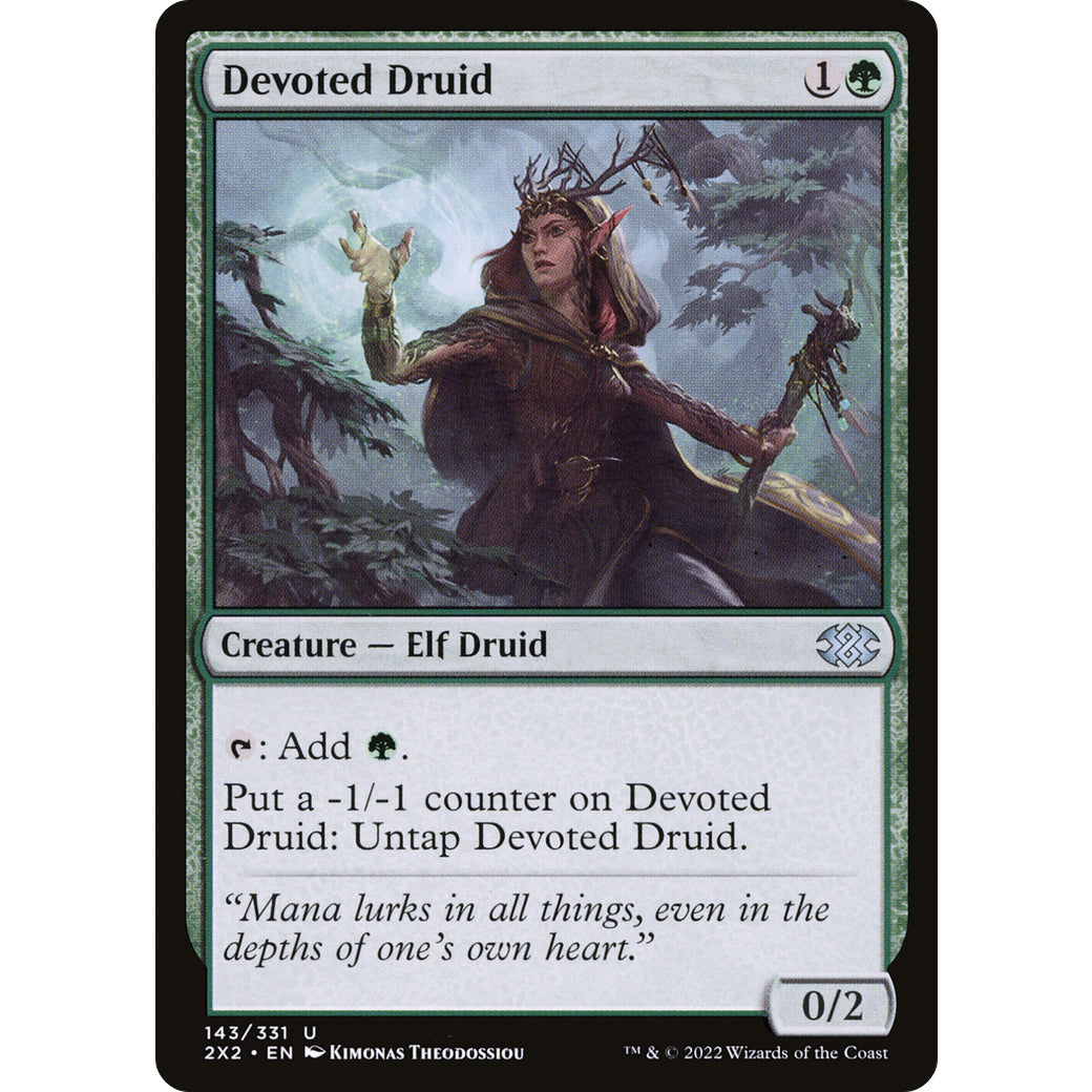 Devoted Druid (Commander: Streets of New Capenna) Light Play