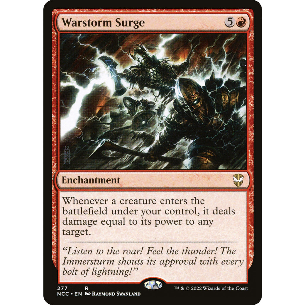 Warstorm Surge (Commander: Streets of New Capenna) Light Play