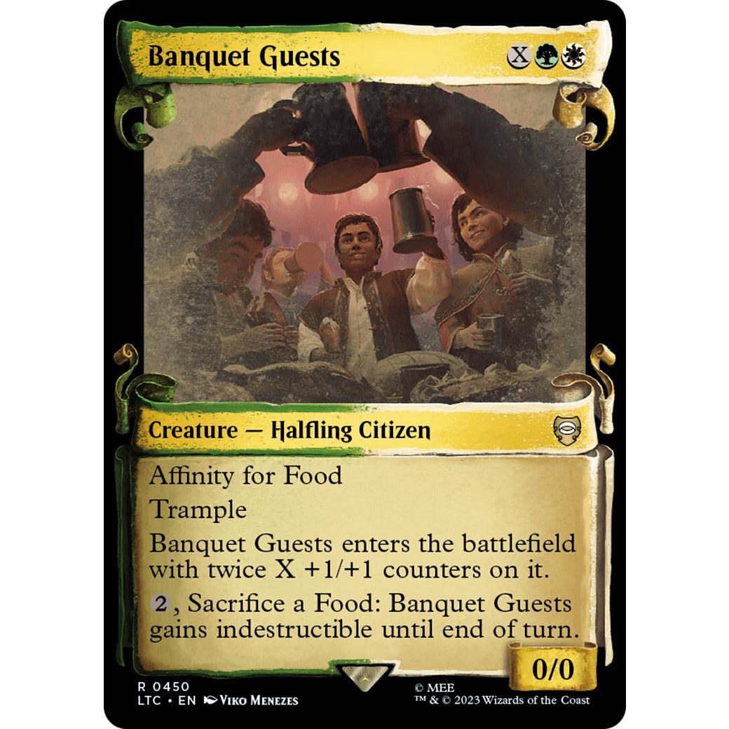 Banquet Guests (Showcase Scrolls) (Commander: The Lord of the Rings: Tales of Middle-earth) Light Play