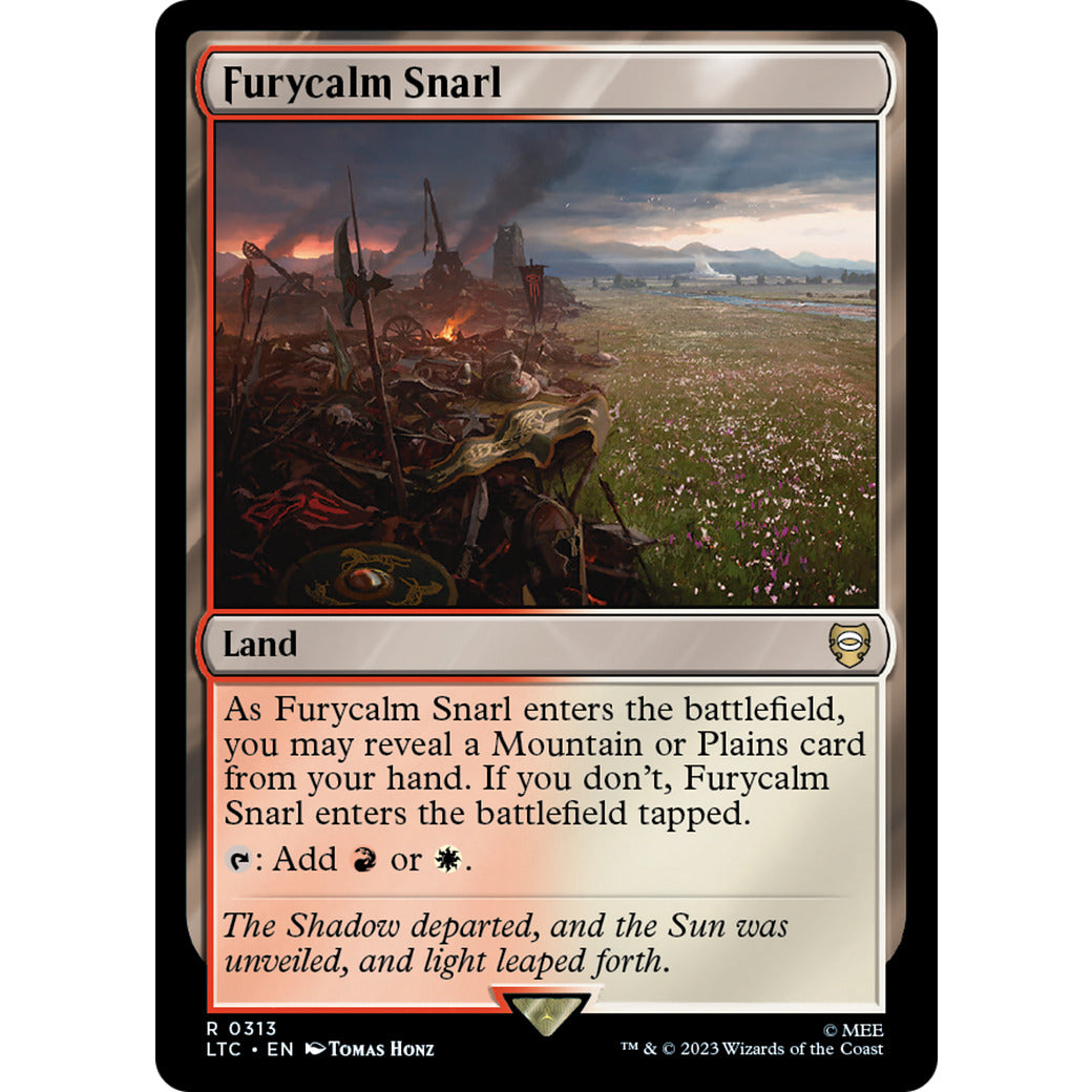 Furycalm Snarl (Commander: The Lord of the Rings: Tales of Middle-earth) Light Play