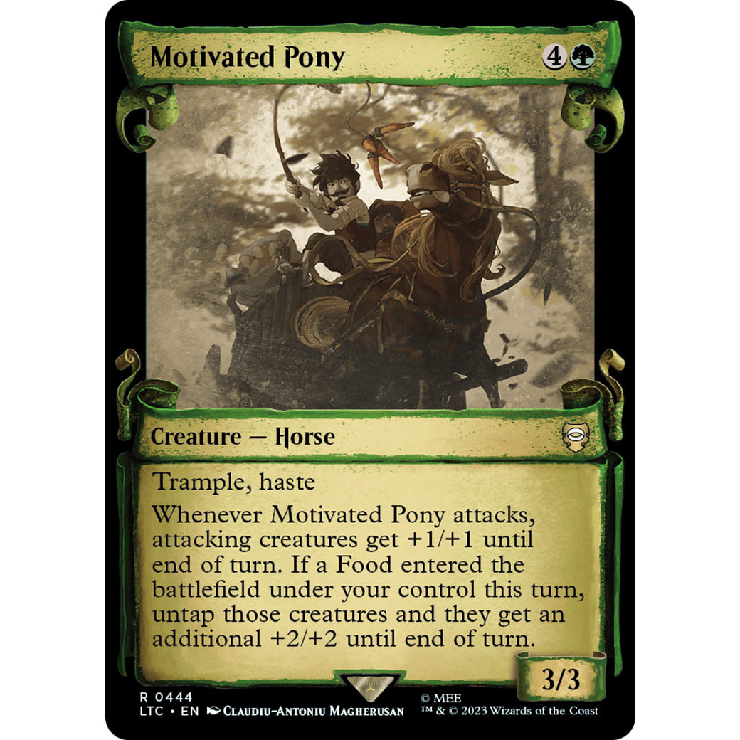 Motivated Pony (Showcase Scrolls) (Commander: The Lord of the Rings: Tales of Middle-earth) Light Play
