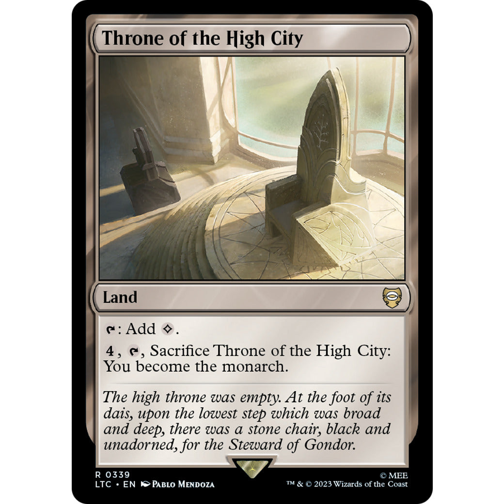 Throne of the High City (Commander: The Lord of the Rings: Tales of Middle-earth) Light Play