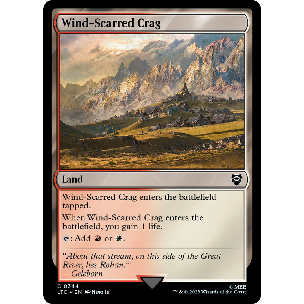 Wind-Scarred Crag (Commander: The Lord of the Rings: Tales of Middle-earth) Light Play