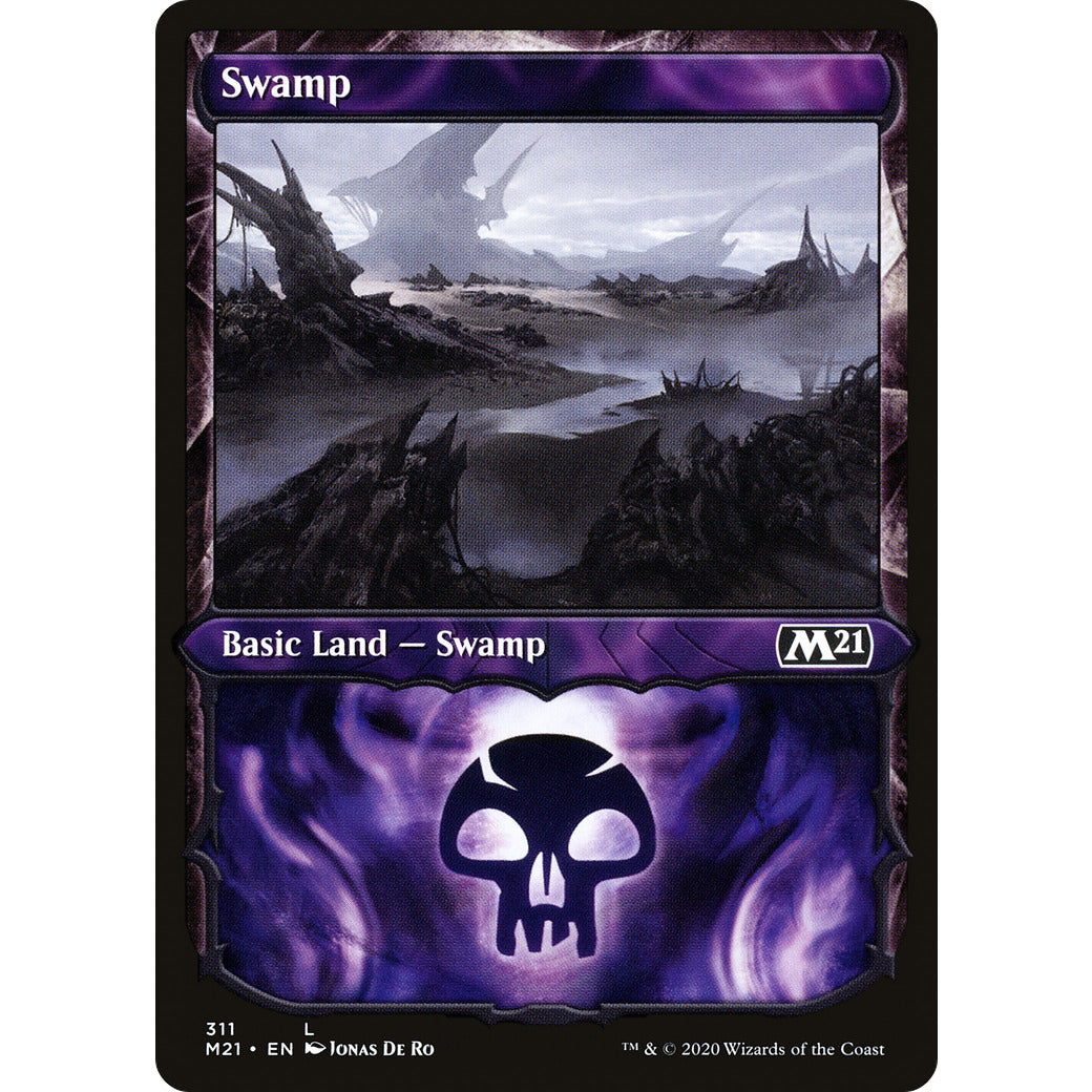 Swamp (311) (Showcase) (Magic 2021 Core Set) Near Mint Foil