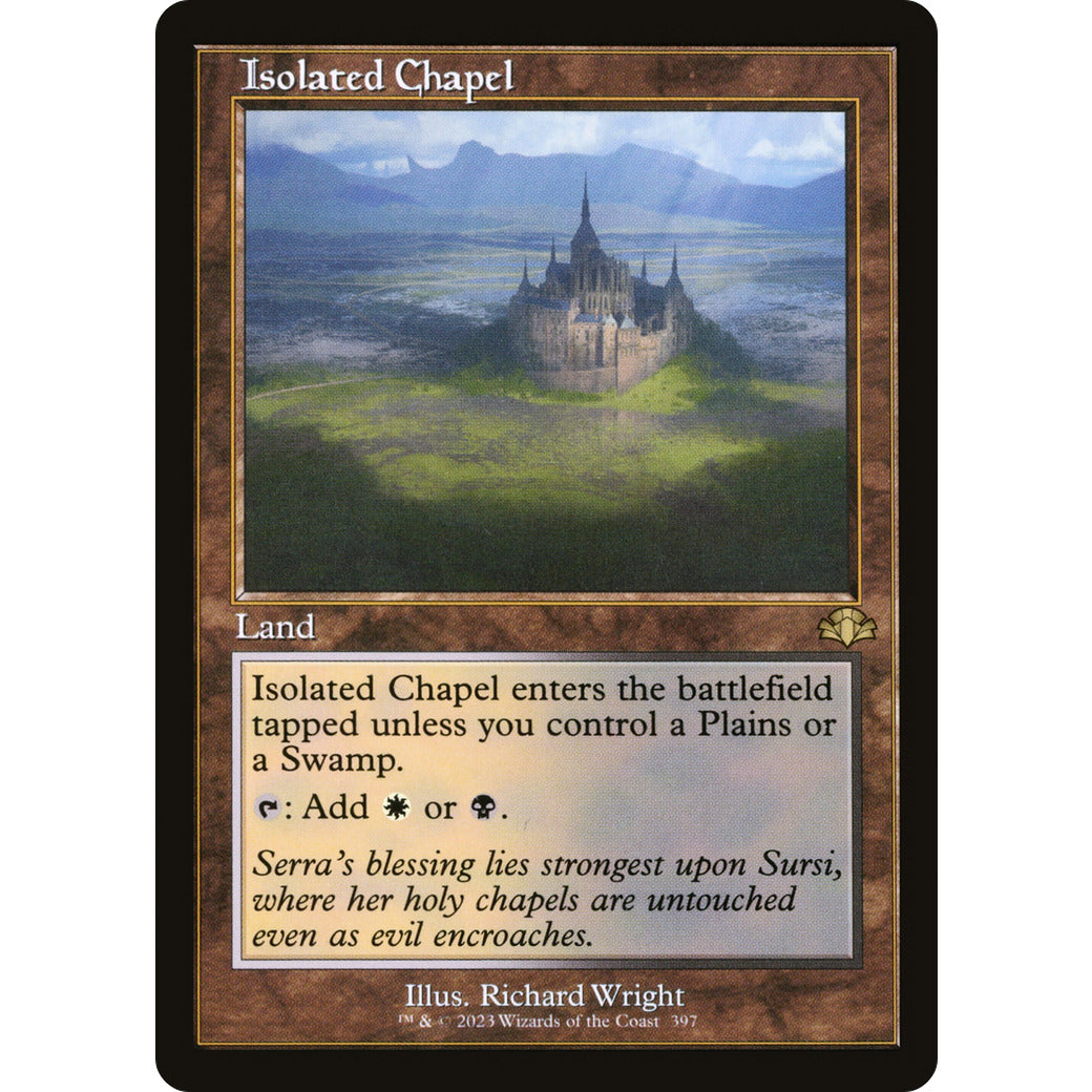 Isolated Chapel (Retro Frame) (Dominaria Remastered) Light Play