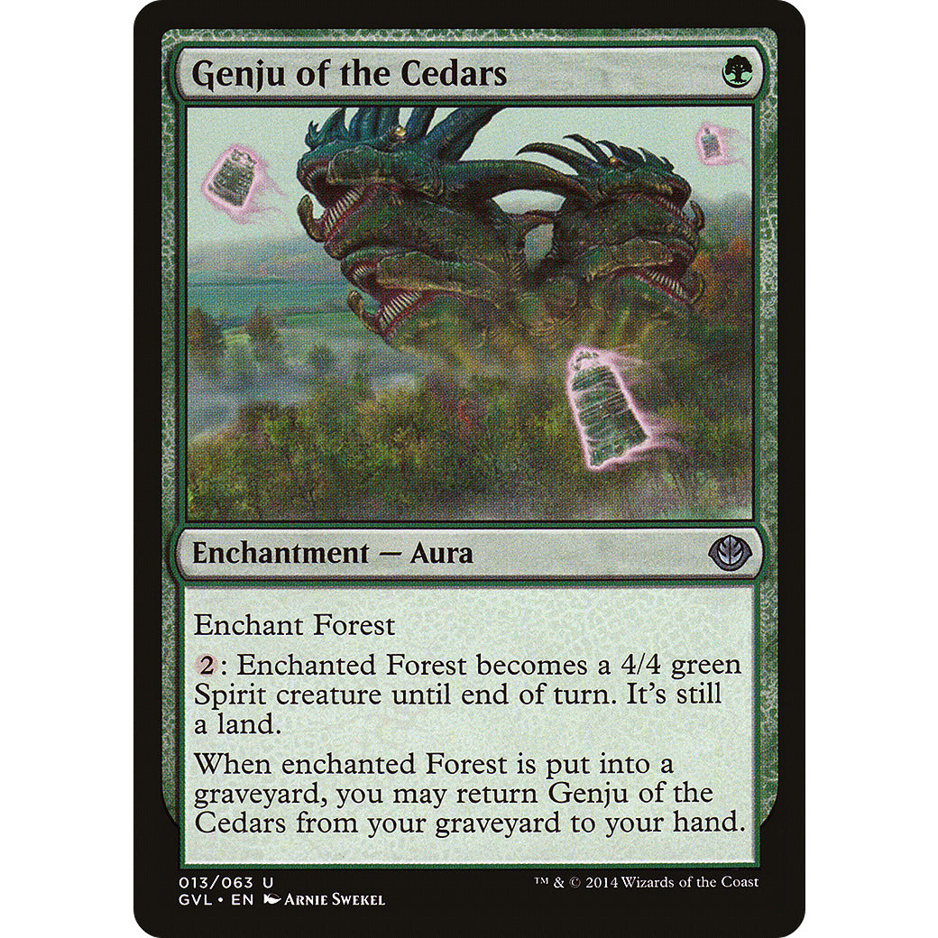 Genju of the Cedars (Duel Decks: Anthology) Light Play