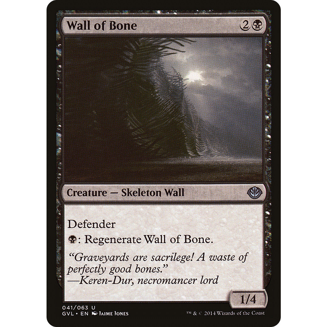 Wall of Bone (Duel Decks: Anthology) Light Play