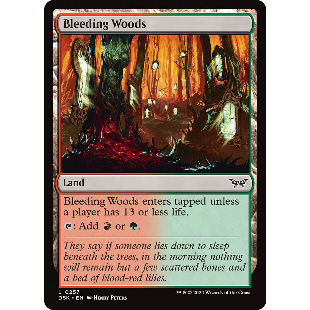Bleeding Woods (Duskmourn: House of Horror) Near Mint