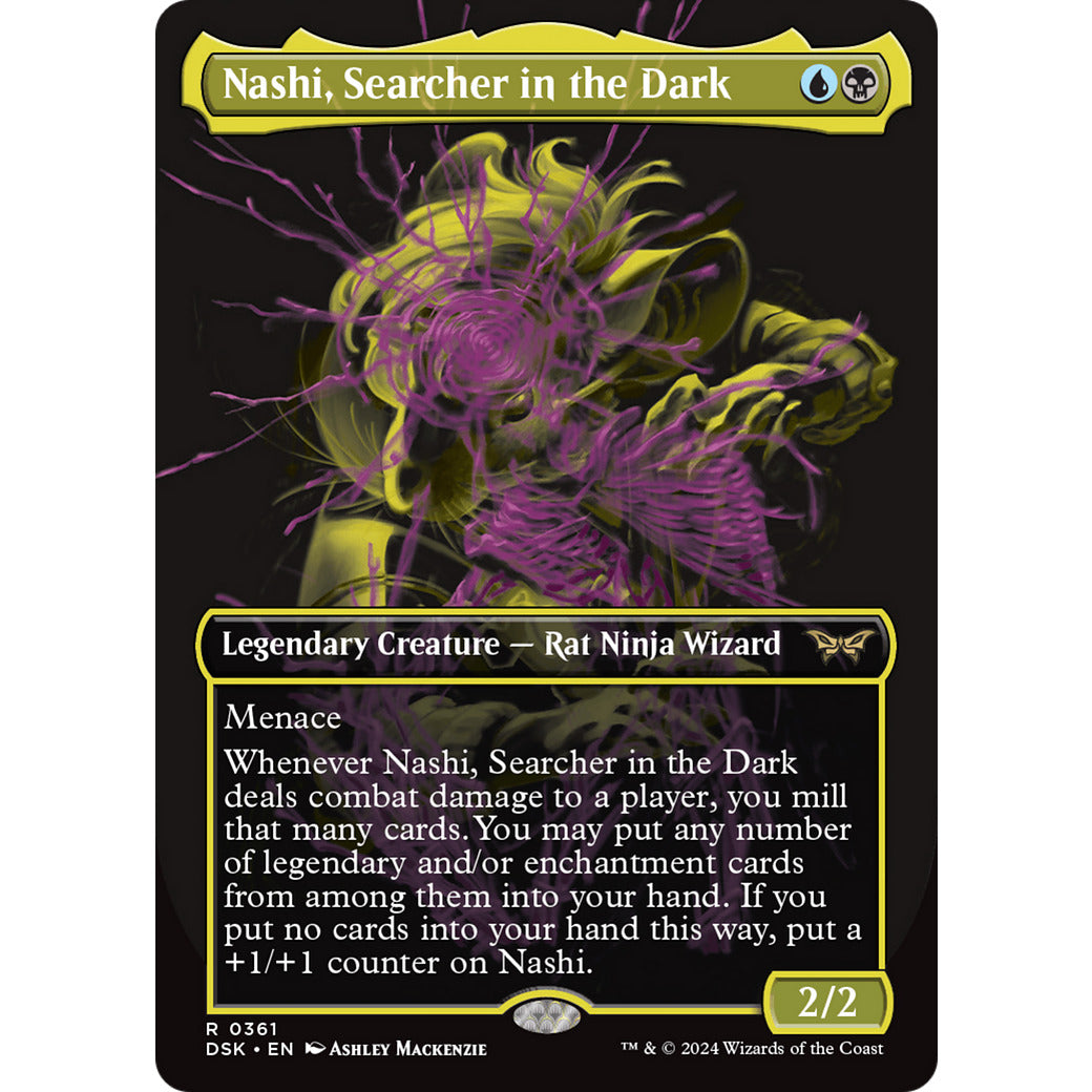 Nashi, Searcher in the Dark (Showcase) (Duskmourn: House of Horror) Light Play