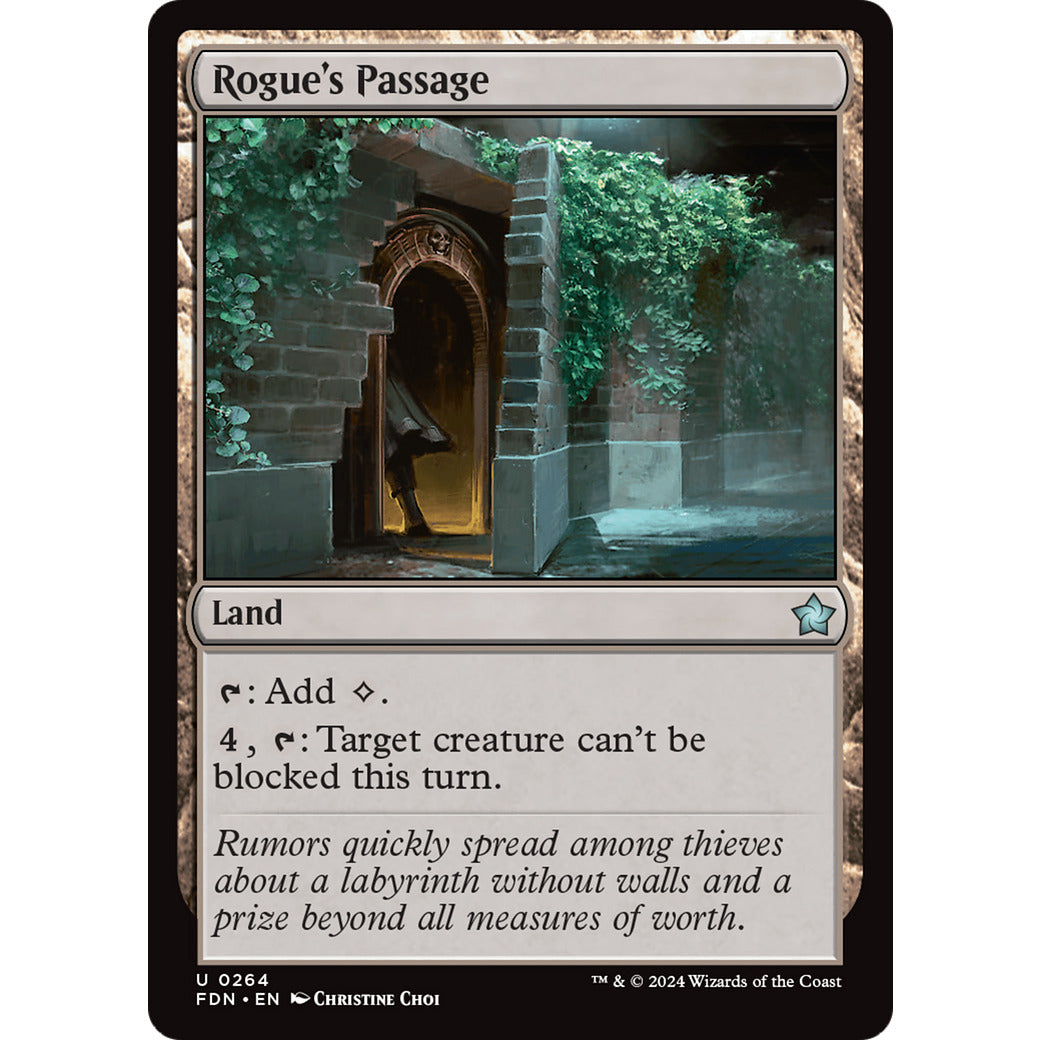 Rogue's Passage (Foundations) Light Play Foil