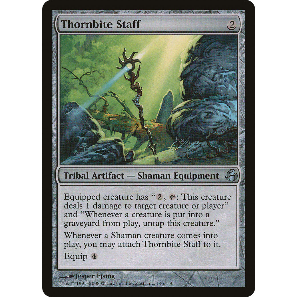 Thornbite Staff (Morningtide) Light Play