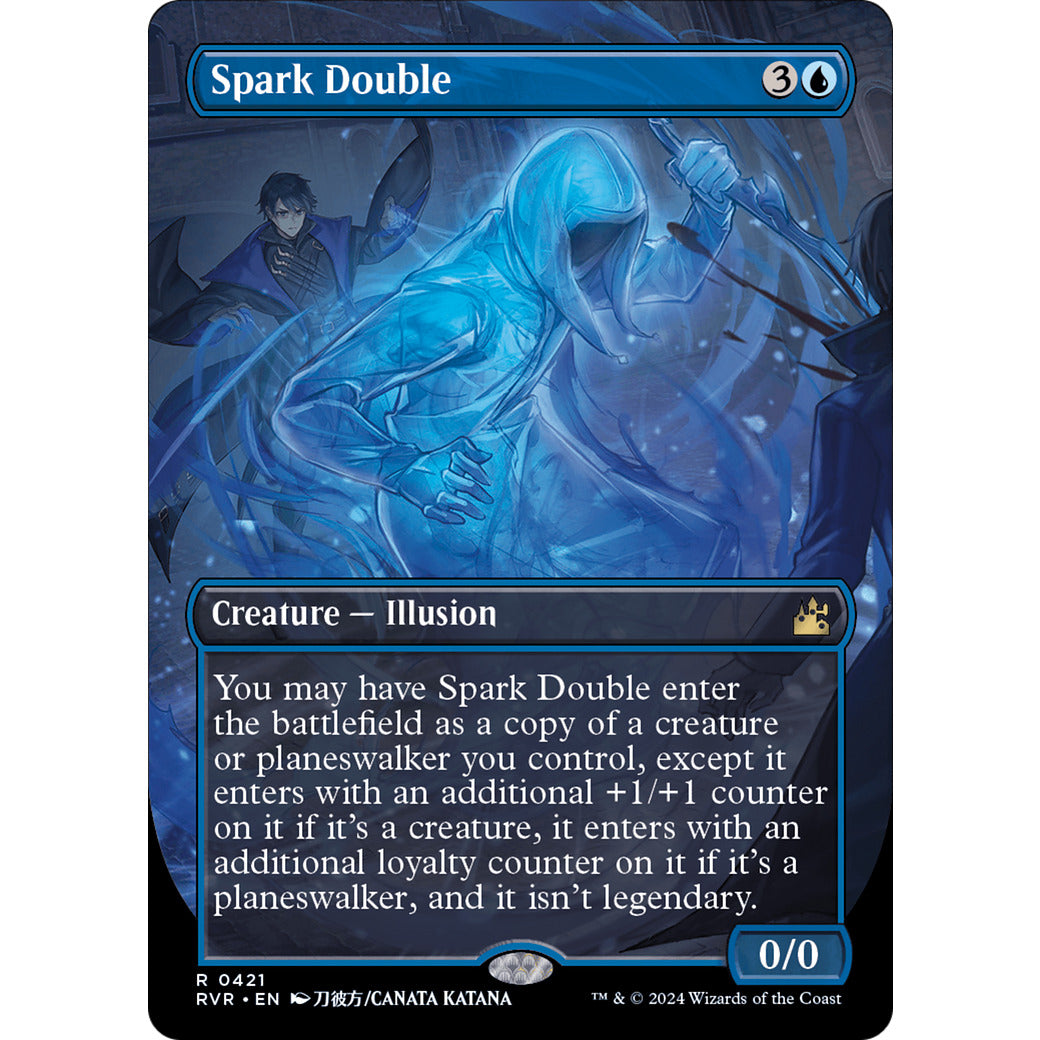 Spark Double (Anime Borderless) (Ravnica Remastered) Light Play