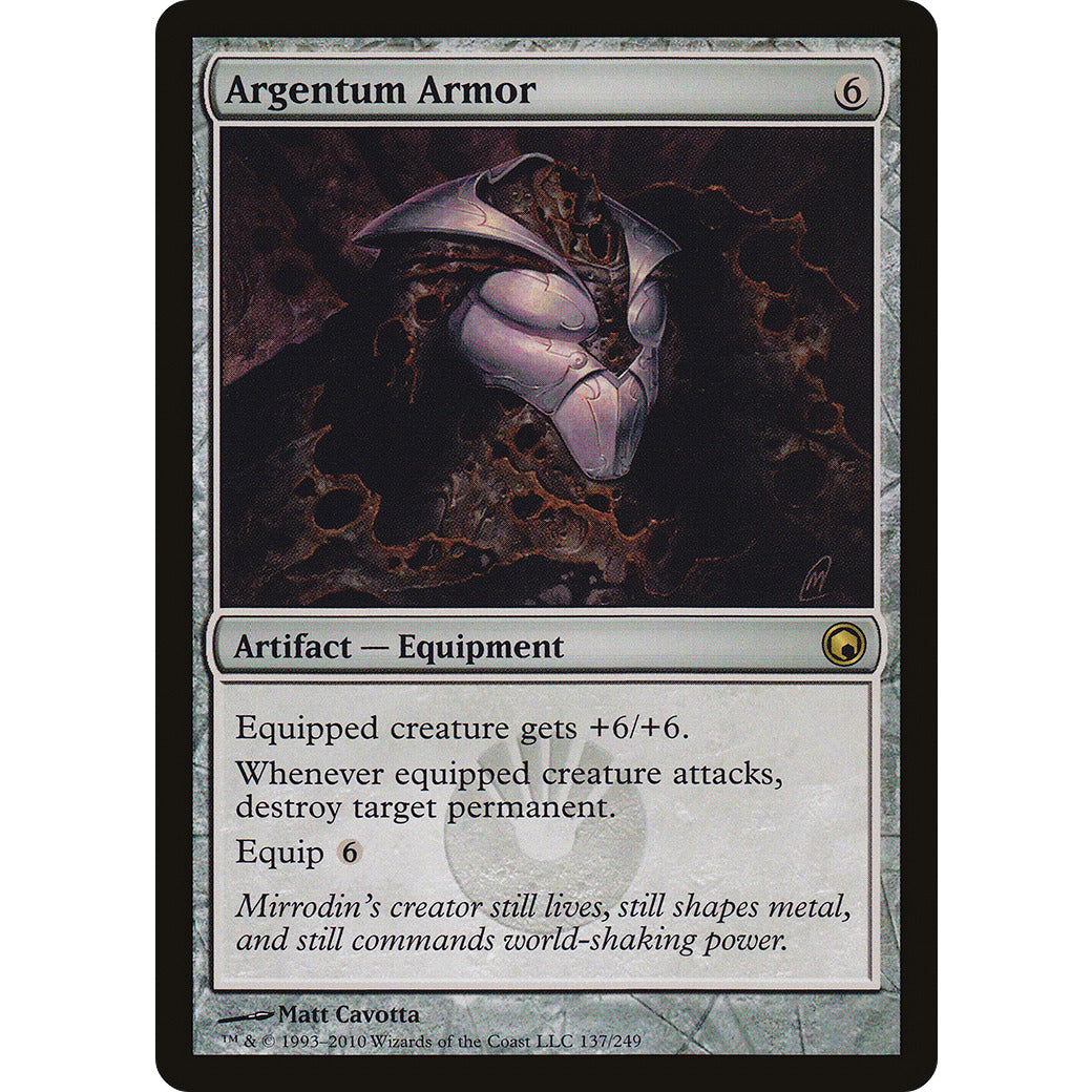 Argentum Armor (Scars of Mirrodin) Light Play Foil