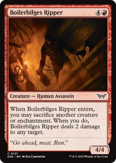 Boilerbilges Ripper (Duskmourn: House of Horror) Light Play Foil