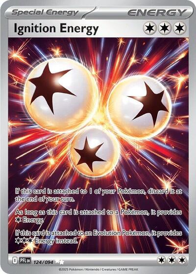 Ignition Energy (ME02: Phantasmal Flames) Near Mint Holofoil