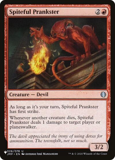 Spiteful Prankster (The List) Near Mint