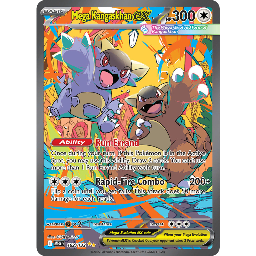 Mega Kangaskhan ex - 182 (ME01: Mega Evolution) Near Mint Holofoil