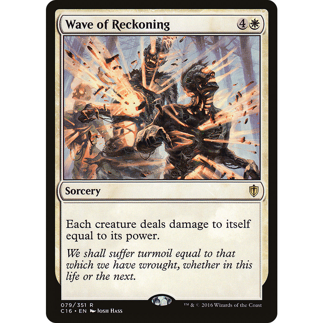 Wave of Reckoning (Commander 2016 Edition) Light Play