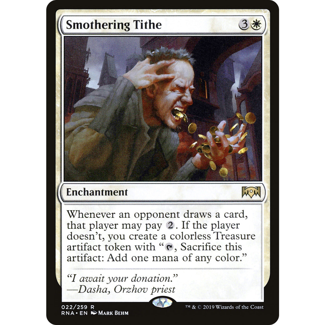 Smothering Tithe (Ravnica Allegiance) Light Play
