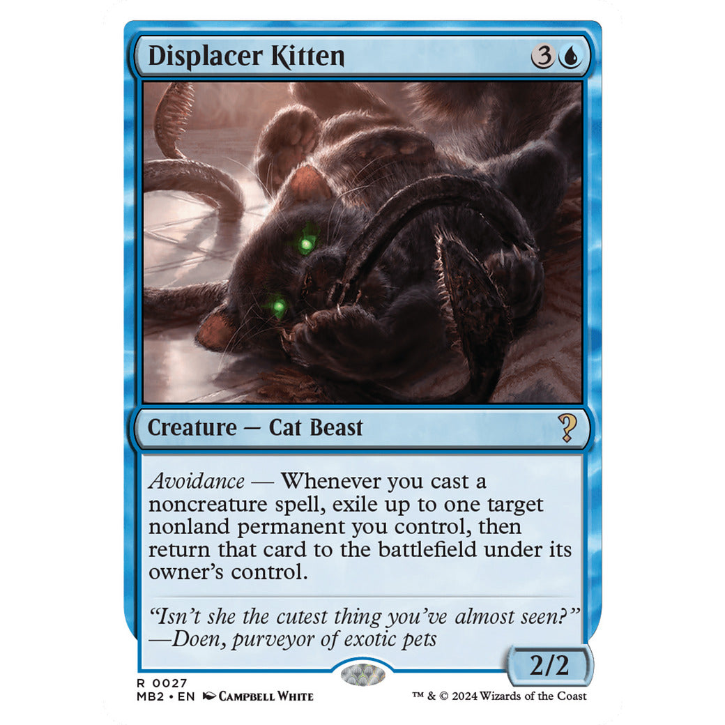 Displacer Kitten (White Border) (Mystery Booster 2) Near Mint