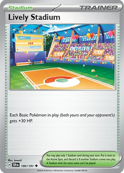 Lively Stadium (SV08: Surging Sparks) Near Mint