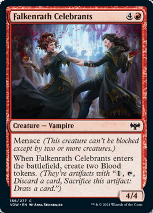 Falkenrath Celebrants (Innistrad: Crimson Vow) Light Play Foil