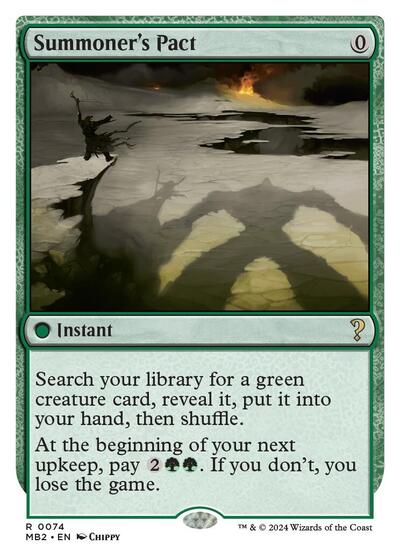Summoner's Pact (White Border) (Mystery Booster 2) Near Mint