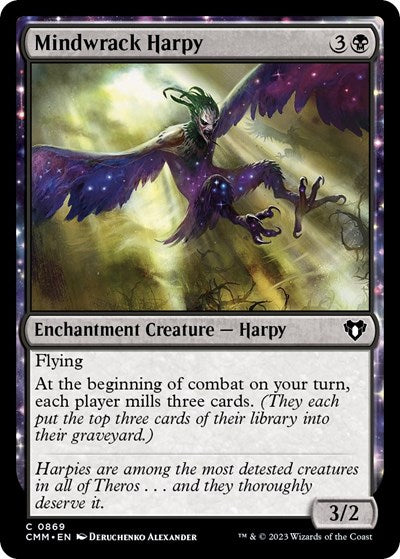 Mindwrack Harpy (Commander Masters) Light Play
