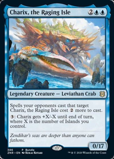 Charix, the Raging Isle (ZNR Bundle) (Promos: Unique and Miscellaneous) Light Play Foil