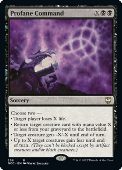 Profane Command (Commander: Streets of New Capenna) Light Play