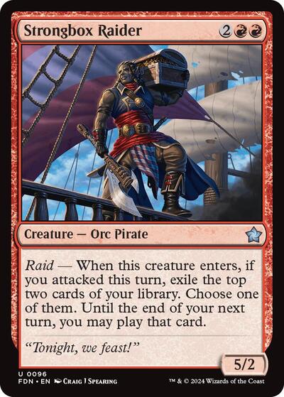 Strongbox Raider (Foundations) Light Play Foil