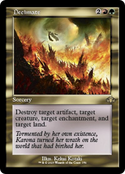 Decimate (Retro Frame) (Dominaria Remastered) Near Mint