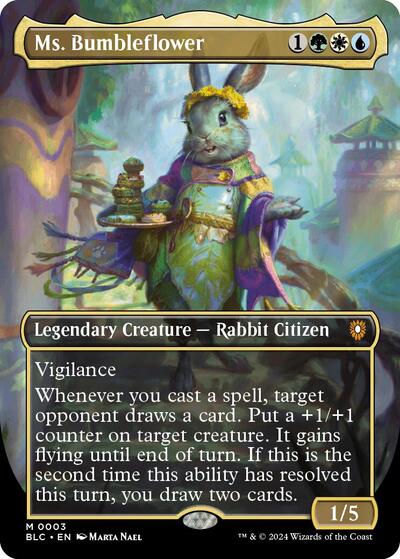 Ms. Bumbleflower (Borderless) (Commander: Bloomburrow) Light Play