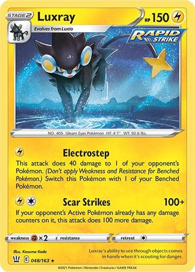 Luxray (SWSH05: Battle Styles) Near Mint Reverse Holofoil