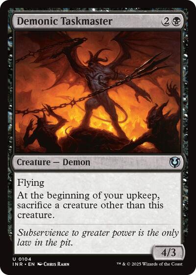 Demonic Taskmaster (Innistrad Remastered) Light Play Foil