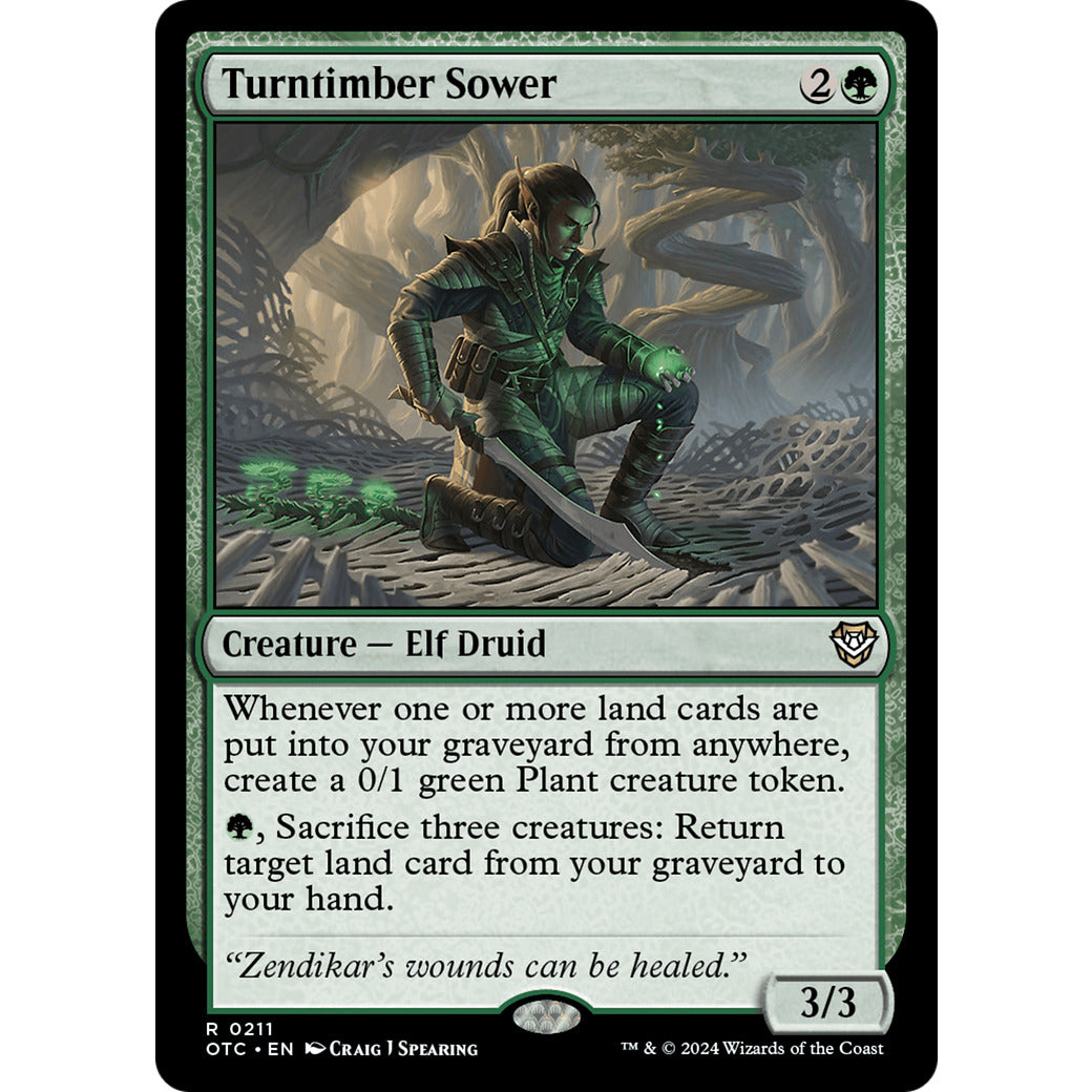 Turntimber Sower (Commander: Outlaws of Thunder Junction) Near Mint