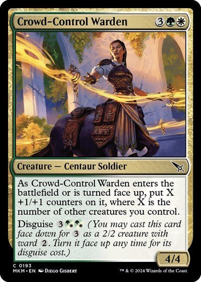 Crowd-Control Warden (Murders at Karlov Manor) Light Play Foil