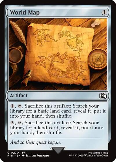 World Map (Universes Beyond: FINAL FANTASY) Near Mint Foil