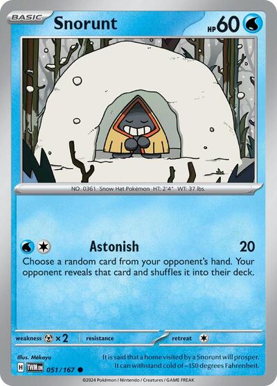 Snorunt (SV06: Twilight Masquerade) Near Mint Reverse Holofoil