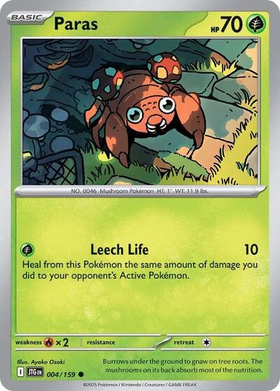 Paras (SV09: Journey Together) Near Mint Reverse Holofoil