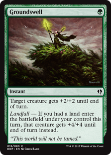 Groundswell (Duel Decks: Zendikar vs Eldrazi) Light Play