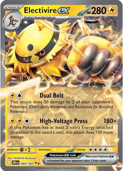 Electivire ex - 069 (SV10: Destined Rivals) Near Mint Holofoil