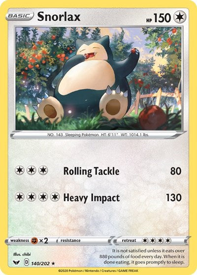 Snorlax (SWSH01: Sword & Shield Base Set) Near Mint