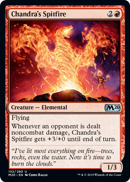 Chandra's Spitfire (Magic 2020 Core Set) Light Play Foil