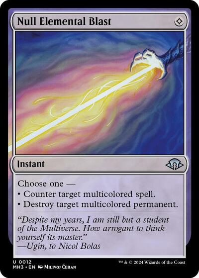 Null Elemental Blast (Modern Horizons 3) Light Play