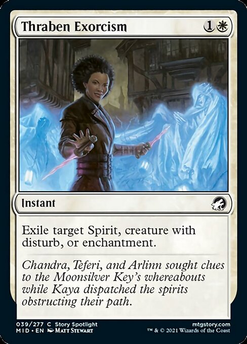 Thraben Exorcism (Innistrad: Midnight Hunt) Light Play Foil