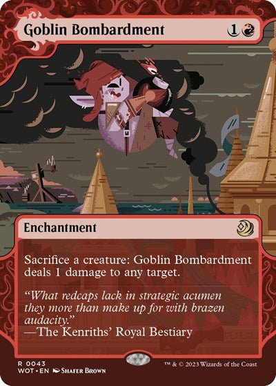 Goblin Bombardment (Wilds of Eldraine: Enchanting Tales) Near Mint Foil